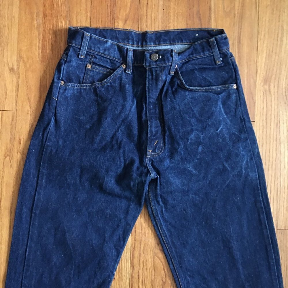 VINTAGE 1980’s Levi’s 505 Orange Tab Dark Wash Jeans | 34 Waist